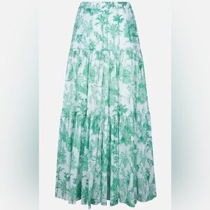 MC2 Saint Barth Leafy Green Maxi Skirt